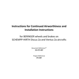 STC-007 - Schempp-Hirth Discus 2a, Ventus 2a - Installation and maintenance manual