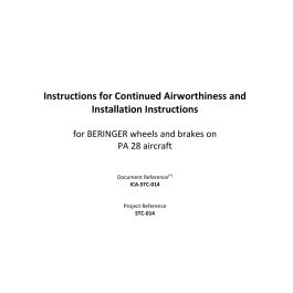 STC-014 - Piper PA-28 - Installation and maintenance manual
