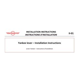 Yankee lever – Installation Instructions