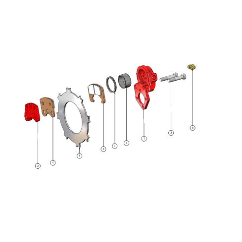 Caliper - Etrier EA-009.1E RED