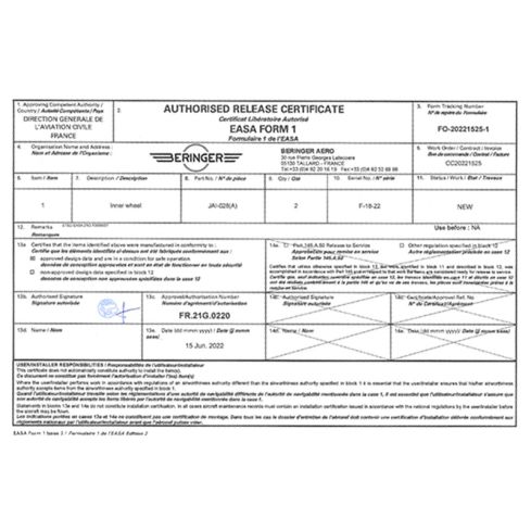 Form 1 Certification