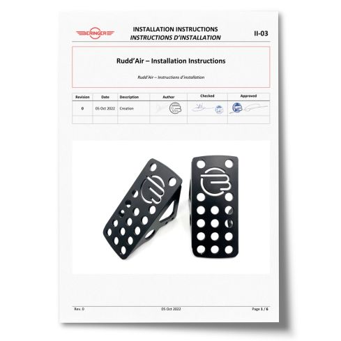 Rudd’Air – Installation Instructions