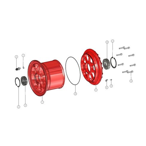 Wheel - Roue RF-009 (6.00 x 6")