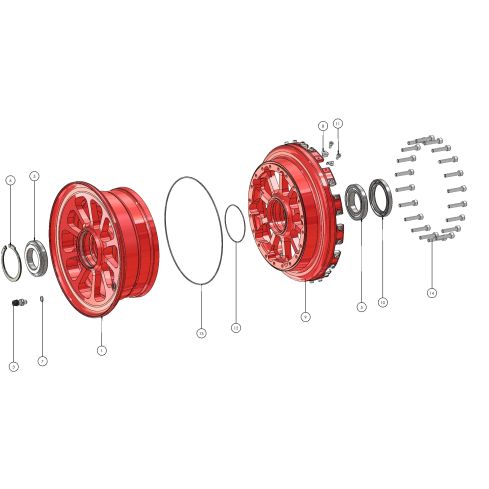 Wheel - Roue RF-010.1 (18.00 x 5.5")