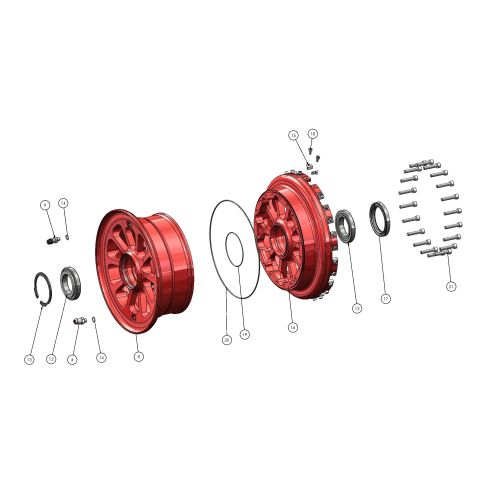 Wheel - Roue RF-010.4 (18.00 x 5.5")