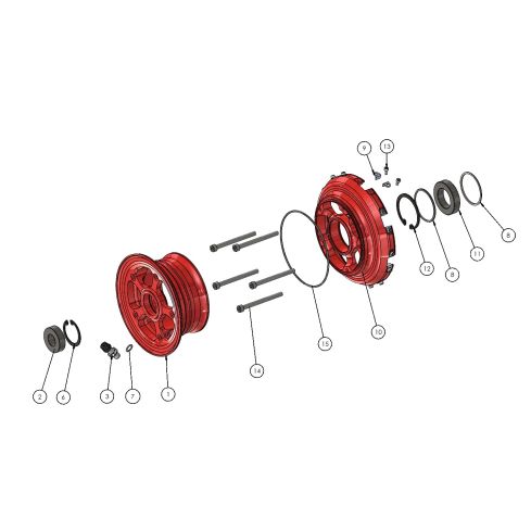 Wheel - Roue RF-013.1 (3.5 x 4")