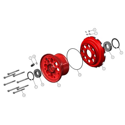 Wheel - Roue RF-018W (5.00 x 5")
