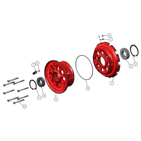 Wheel - Roue RF-020W (4.00 x 5")