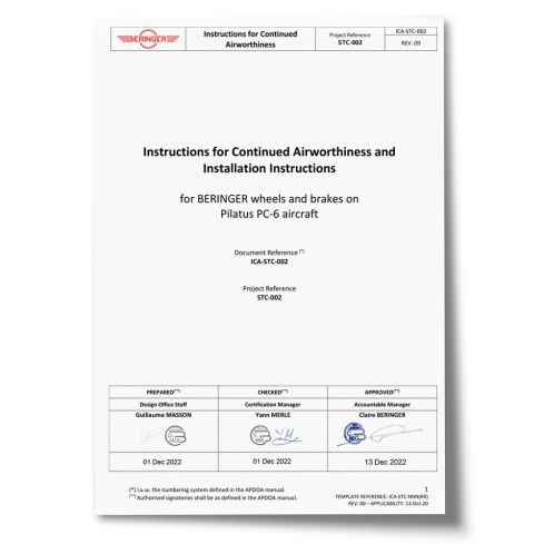 STC-002 - Pilatus PC-6 - Installation and maintenance manual