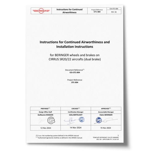 STC-004 - Cirrus SR20/22 - Installation and maintenance manual