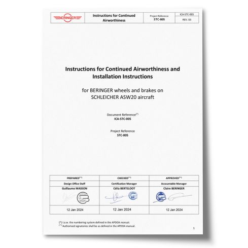 STC-005 - Schleicher ASW20 - Installation and maintenance manual