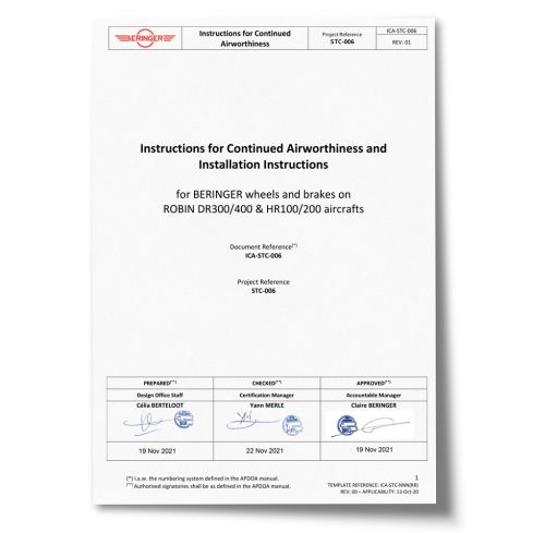 STC-006 - Robin DR300/400, HR100/200 - Installation and maintenance manual