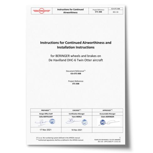 STC-008 - DHC-6 Twin Otter - Installation and maintenance manual