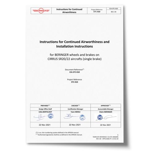 STC-010 - Cirrus SR20/22 - Installation and maintenance manual