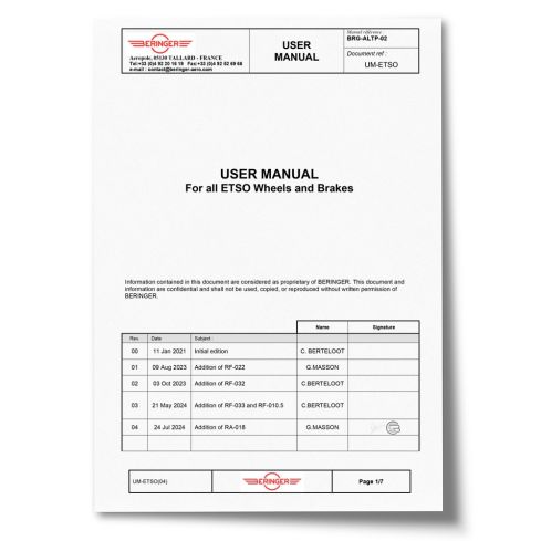 USER MANUAL for all ETSO